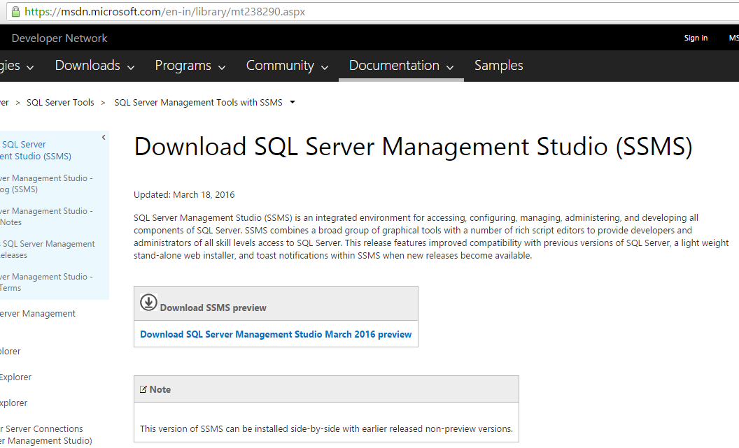 download ms sql server 2016